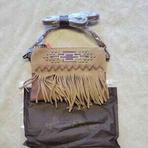 Montana West Cross Body Purse Brown